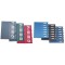 Trieur couverture en polypropylene 7 compartiments Noir