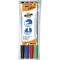 BIC Velleda 1721 Feutres Effacables a  Sec - Bleu, Pochette de 4