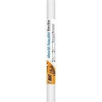 BIC Velleda Rouleau Adhesif Effacable a  Sec 45x50 cm - Blanc, Parfait pour L'Ecole ou le teletravail, Bordure Blanche, x1