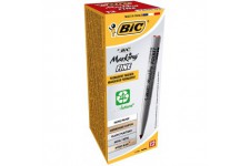 BIC Marking Fine ECOlutions Marqueurs Permanents a Pointe Conique Fine - Rouge, Boite de 12