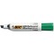 BIC Velleda 1781 Feutres pour Tableau Blanc Effacables a Sec Pointe Biseautee Large - Vert, Boite de 12