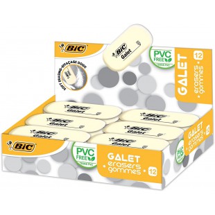 Bic gomme galet en caoutchouc synthetique - 58 x 28 x 13 mm-lot de 12