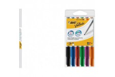 BIC Velleda Tableau Rouleau Adhesif Effacable a Sec (100 x 200 cm) - Blanc, Lot de 1 & Velleda 1741 Feutres Effacabl