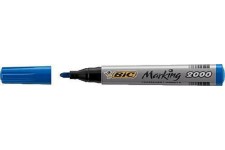 BIC Lot de 12 marqueur permanent Marking 2300, pointe biseautee, bleu