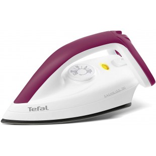 Tefal FS 4030 Fer a  sec Easygliss, 1200 W, semelle Durilium (Blanc/rouge fonce)