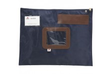 Alba - Pochette de Caisse - POPLAT B - Coloris Bleu - Nylon Impermeable - Pochette Plate - 42 x 32 cm - Pochette Cou