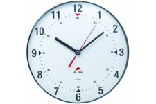 Alba - HORCLAS - Horloge Murale - Circulaire - Pendule Moderne Silencieuse - 25 cm - Blanc