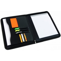Alba - Conferencier - 2502 - Simili Cuir - Coloris Noir - 28 x 36 cm - Organiseur A4 - Portfolio - Conferencier Document Profess