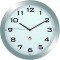 Alba HORISSIMO M Grande Horloge Silencieuse Gris Metal 38 x 5,5 x 38 cm