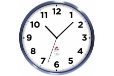 ALBA - Horloge Murale - Grand Format - Horloge d'Exterieur - Radio Pilotee - Metal et Verre - Resiste a  l'Eau - Mise a  l'Heure
