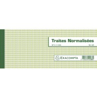 Carnet a souche "traites normalisees" 10,1x21cm - 50 feuillets