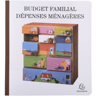Exacompta - Ref.78E - 1 Piqure de comptabilite et organisation familiale - cahier de budget depenses menageres - budget familial