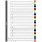 Exacompta - Ref. 88E - Intercalaires en polypropylene avec 31 onglets imprimes numeriques de 1 a  31 en couleur - Page d'indexat