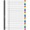 Exacompta - Ref. 88E - Intercalaires en polypropylene avec 31 onglets imprimes numeriques de 1 a  31 en couleur - Page d'indexat