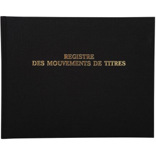 Exacompta 91E Registre 24/32 Mouvements de Titres 100 Pages