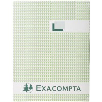 Exacompta -422E- Registre pique foliote format Vertical 29,7 x 21 cm 200 pages lignees 110 g/m²