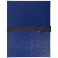 Exacompta 626E Chemises balacron a dos extensible fermeture par sangle auto agrippante 24x32 cm avec un rabat en pi