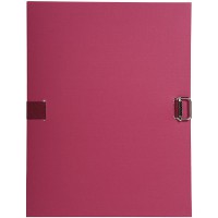 Exacompta - Ref. 724E - 1 Chemise dos extensible papier - dos extensible jusq'a  13 cm - format 24x32cm - couleur Bordeaux