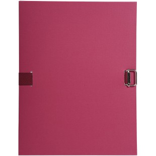 Exacompta - Ref. 724E - 1 Chemise dos extensible papier - dos extensible jusq'a  13 cm - format 24x32cm - couleur Bordeaux