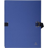 EXACOMPTA 732E Chemise dos extensible papier - 24x32cm Bleu fonce