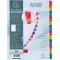 Exacompta - Ref. 1111E - Intercalaires en carte blanche 160g/m2 FSC® avec 20 onglets imprimes alphabetiques de A a  Z couleur- P