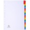 Exacompta - Ref. 1111E - Intercalaires en carte blanche 160g/m2 FSC® avec 20 onglets imprimes alphabetiques de A a  Z couleur- P