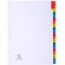 Exacompta - Ref. 1111E - Intercalaires en carte blanche 160g/m2 FSC® avec 20 onglets imprimes alphabetiques de A a  Z couleur- P