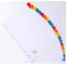 Exacompta - Ref. 1111E - Intercalaires en carte blanche 160g/m2 FSC® avec 20 onglets imprimes alphabetiques de A a  Z couleur- P