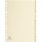 Exacompta - Ref. 1126E - Intercalaires en Carte ivoire 155g/m2 FSC® avec 26 onglets imprimes alphabetiques de A a  Z - Format a 
