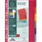 Exacompta - Ref. 1406E - Intercalaires en veritable carte lustree souple 225g/m2 FSC avec 6 onglets neutres - Format