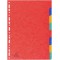 Exacompta - Ref. 1408E - Intercalaires en veritable carte lustree souple 225g/m2 FSC avec 8 onglets neutres - Format