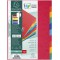 Exacompta - Ref. 1410E - Intercalaires en veritable carte lustree souple 225g/m2 FSC avec 10 onglets neutres - Format a  classer