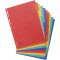 Exacompta - Ref. 1410E - Intercalaires en veritable carte lustree souple 225g/m2 FSC avec 10 onglets neutres - Format a  classer