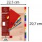 Exacompta - Ref. 1512E - Intercalaires en polypropylene avec 12 onglets imprimes numeriques de 1 a  12 en couleur - Page d'index