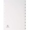 Exacompta - Ref. 1710E - Intercalaires gris en polypropylene recycle avec 10 onglets imprimes numeriques de 1 a  10 - Format a  