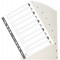 Exacompta - Ref. 1710E - Intercalaires gris en polypropylene recycle avec 10 onglets imprimes numeriques de 1 a  10 - Format a  