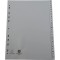 Exacompta - Ref. 1726E - Intercalaires gris en polypropylene recycle avec 26 onglets imprimes alphabetiques de A a  Z - Format a