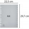 Exacompta - Ref. 1812E - Intercalaires gris en polypropylene recycle avec 12 onglets imprimes mensuel de Janvier a  Decembre - F