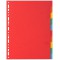 Exacompta - Ref. 2010E - Intercalaires en carte coloris vifs recyclee 220g/m2 avec 10 onglets neutres - Format a  classer A4 - D