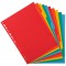 Exacompta - Ref. 2010E - Intercalaires en carte coloris vifs recyclee 220g/m2 avec 10 onglets neutres - Format a  classer A4 - D