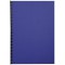 Exacompta 2790C Paquet de 100 couvertures Grain cuir pour reliure A4 Bleu fonce