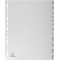 Exacompta - Ref. 2812E - Intercalaires gris en polypropylene recycle avec 12 onglets imprimes mensuel de Janvier a  Decembre - F