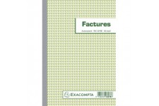 Exacompta - Ref. 3278E - 1 Manifold Factures avec mention TVA 21x14,8 cm avec 50 feuillets dupli autocopiants
