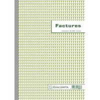 Exacompta 3287E Manifold Factures 21 x 29,7 cm avec mention TVA 50 feuillets Dupli autocopiants