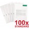 Exacompta - Ref. 5100E - Sachet de 100 pochettes perforees polypropylene graine 5/100e - perforations universelles 11 trous - fo