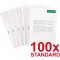 Exacompta - Ref. 5200E - Sachet de 100 pochettes perforees polypropylene lisse 6/100e - perforations universelles 11