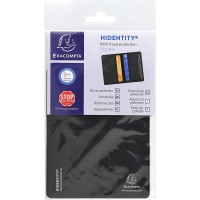 Exacompta - Ref. 5402E - Etui de Protection Rfid Hidentity Double - 2 Insertions pour Cartes de Credit - Format a C