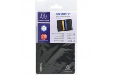 Exacompta - Ref. 5402E - Etui de Protection Rfid Hidentity Double - 2 Insertions pour Cartes de Credit - Format a C