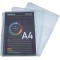 Exacompta - Ref. 5503E - Sachet de 10 pochettes a soufflet avec rabat - polypropylene 20/100e - perforations univers