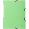 EXACOMPTA 5563E Chemise a  elastique sans rabat carte lustree 400gm² - A4 tilleul
